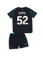 Manchester City Oscar Bobb #52 Ausweichtrikot für Kinder 2023-24 Kurzarm (+ Kurze Hosen)